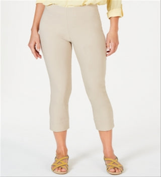 Charter Club Women's Chelsea Pull on Tummy Control Capris Brown Size 4