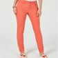 Charter Club Women's Bristol Skinny Ankle Jeans Orange Size 14 Petite