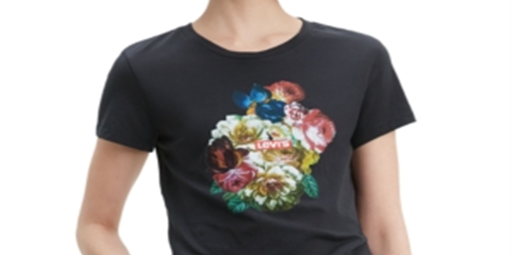 Levi's Women's the Perfect T-Shirt Black Size Medium