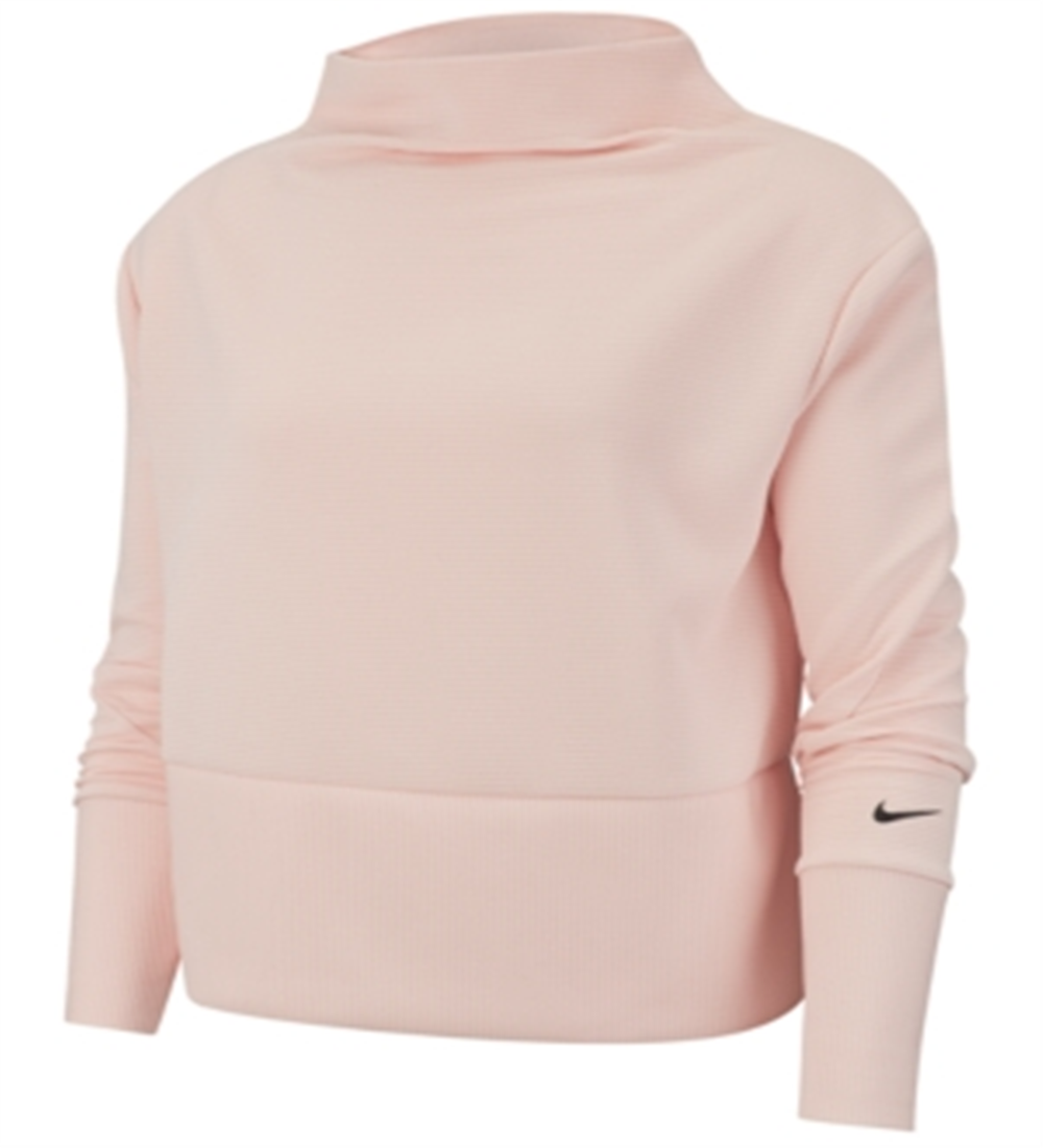 Nike Women's Dri fit Fleece Training Top Pink Size L