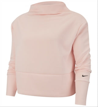 Nike Women's Dri fit Fleece Training Top Pink Size L