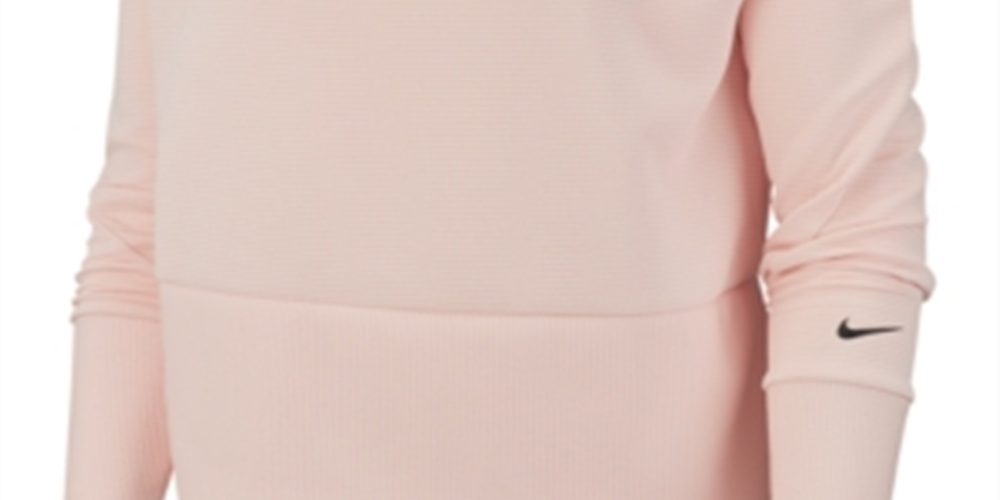 Nike Women's Dri fit Fleece Training Top Pink Size L