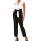 Jessica Howard Women's Jumpsuit V Neck Bow White Size 8