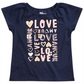 Epic Threads Toddler Girl's Love T-Shirt Blue Size 3T