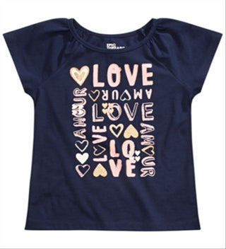 Epic Threads Toddler Girl's Love T-Shirt Blue Size 3T