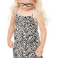 Epic Threads Little Girl's Zebra Print Dress White Size 5