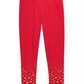 Epic Threads Little Girl's Printed Hem Leggings Red Size 5