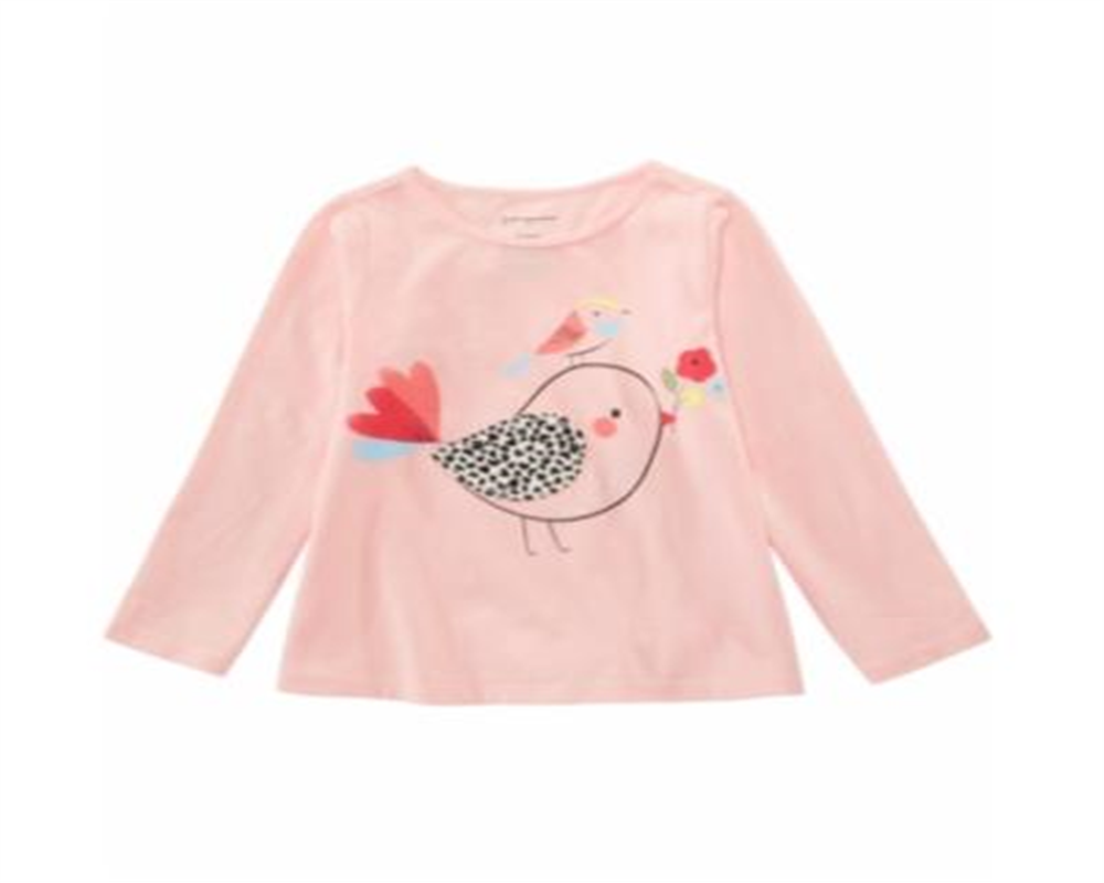 First Impressions Baby Girl's Cotton Long Sleeve Chicks T-Shirt Pink Size 18 Months
