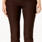 Charter Club Women's Chelsea Tummy Control Skinny Leg Ankle Pants Brown Size 18