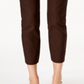 Charter Club Women's Chelsea Tummy Control Skinny Leg Ankle Pants Brown Size 18