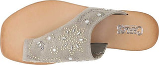 Carlos by Carlos Santana Women's Sandals LTDOE - Tan Floral Embellishment Kaceyn Sandal Brown Size 8 M