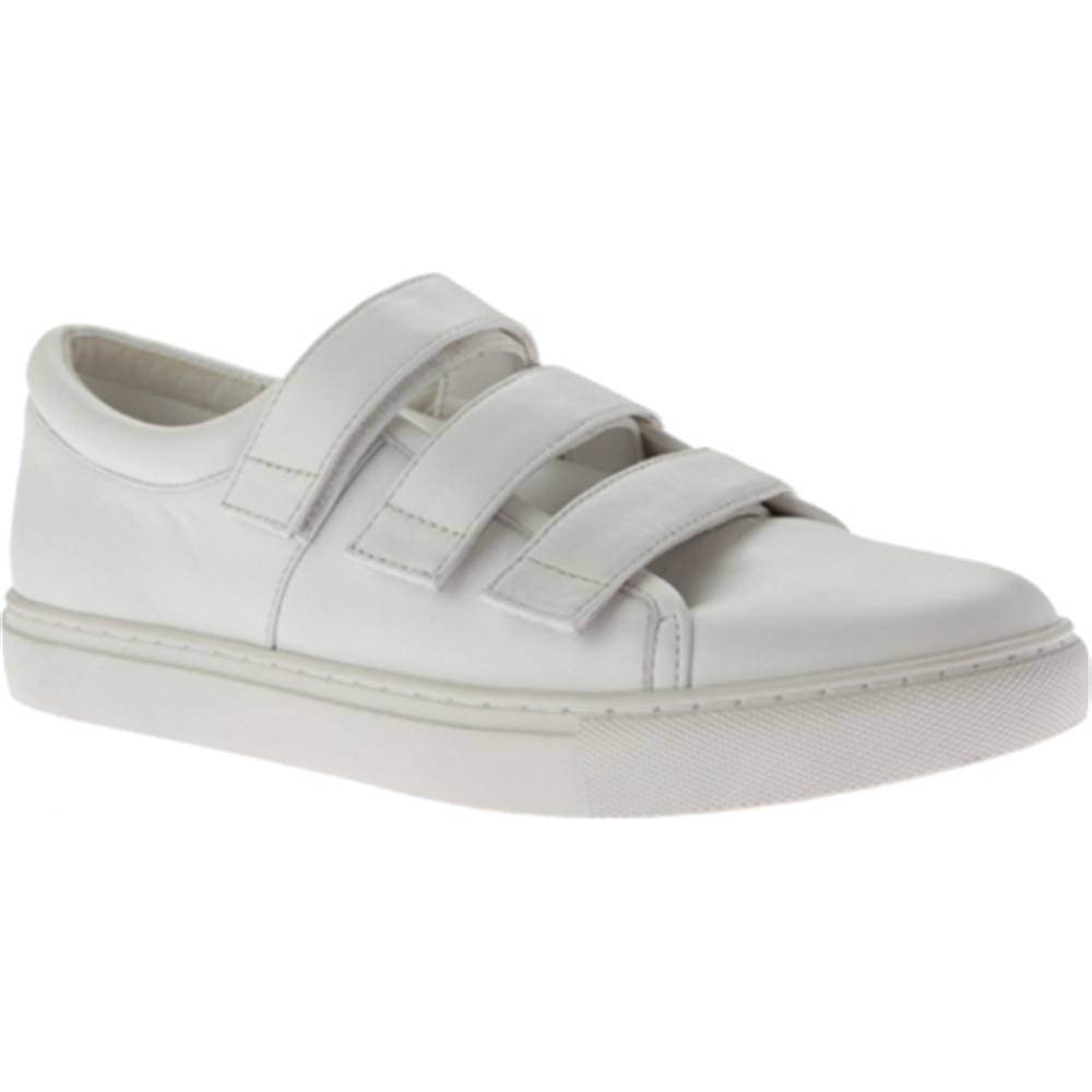 Kenneth Cole Women's Kingvel Leather Low Top Fashion Sneakers White Size 6.5M