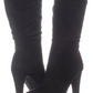 Material Girl Women's Candice Pointed Toe Knee High Fashion Boots Black Size 9 M