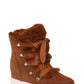 Steve Madden Women's Wharton Faux Fur Lined Sneaker Boots Brown Size 7 M