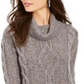 Charter Club Women's Cable Knit Sweater Gray Size Petite S
