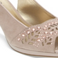 Karen Scott Women's Brookee Dress Heels Embossed Sling Back BeigeSize 7.5 W