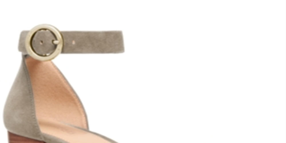 Michael Kors Women's Lena Open Toe Ankle Strap Classic Pumps GraySize 8