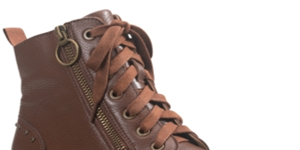 American Rag Women's Tatum Leather Studded Combat Boots Brown Size 7.5 M