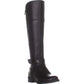 Guess Women's Haydin Faux Leather Knee High Riding Boots Black Size 7.5 M