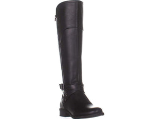 Guess Women's Haydin Faux Leather Knee High Riding Boots Black Size 7.5 M