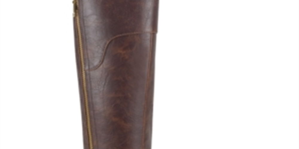 Guess Women's Haydin Almond Toe Knee High Fashion Brown Size 9 MW