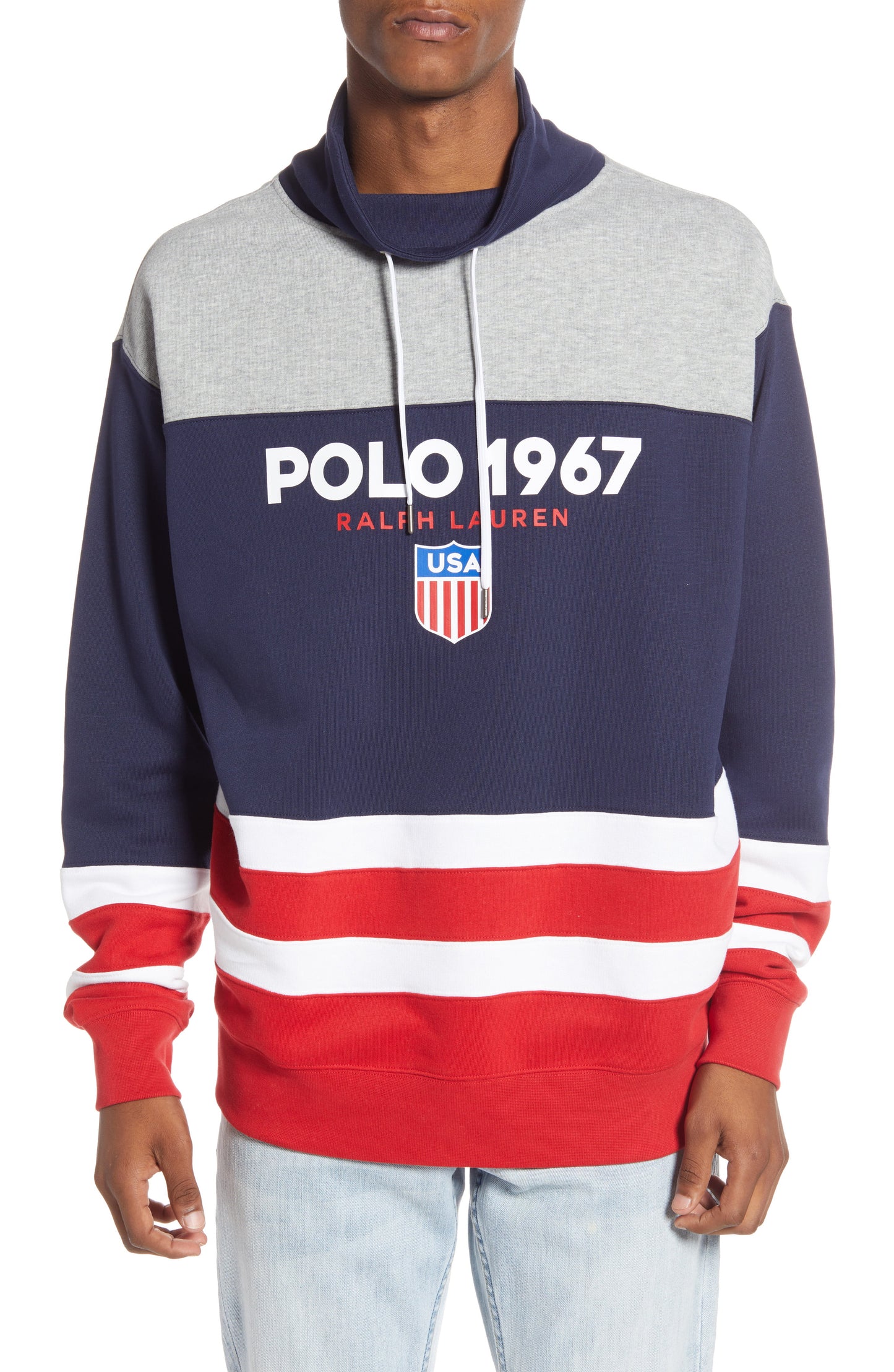 Ralph Lauren Men's Polo Active Hoodie Navy Multi Size Large