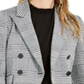 Bar III Women's Suit Separate Business Double Breasted Blazer Black / IvorySize 6