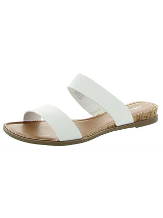 Sun + Stone Women's Easten Slide Sandals Shoes White Size 7 M