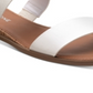 Sun + Stone Women's Easten Slide Sandals Shoes White Size 7 M