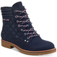 Tommy Hilfiger Women's Onella Quilted Booties Ankle Boots Blue Size 6.5 M