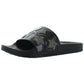 Kenneth Cole Reaction Women's Pool Spash Slide Sandal with Stars Black Size 6M