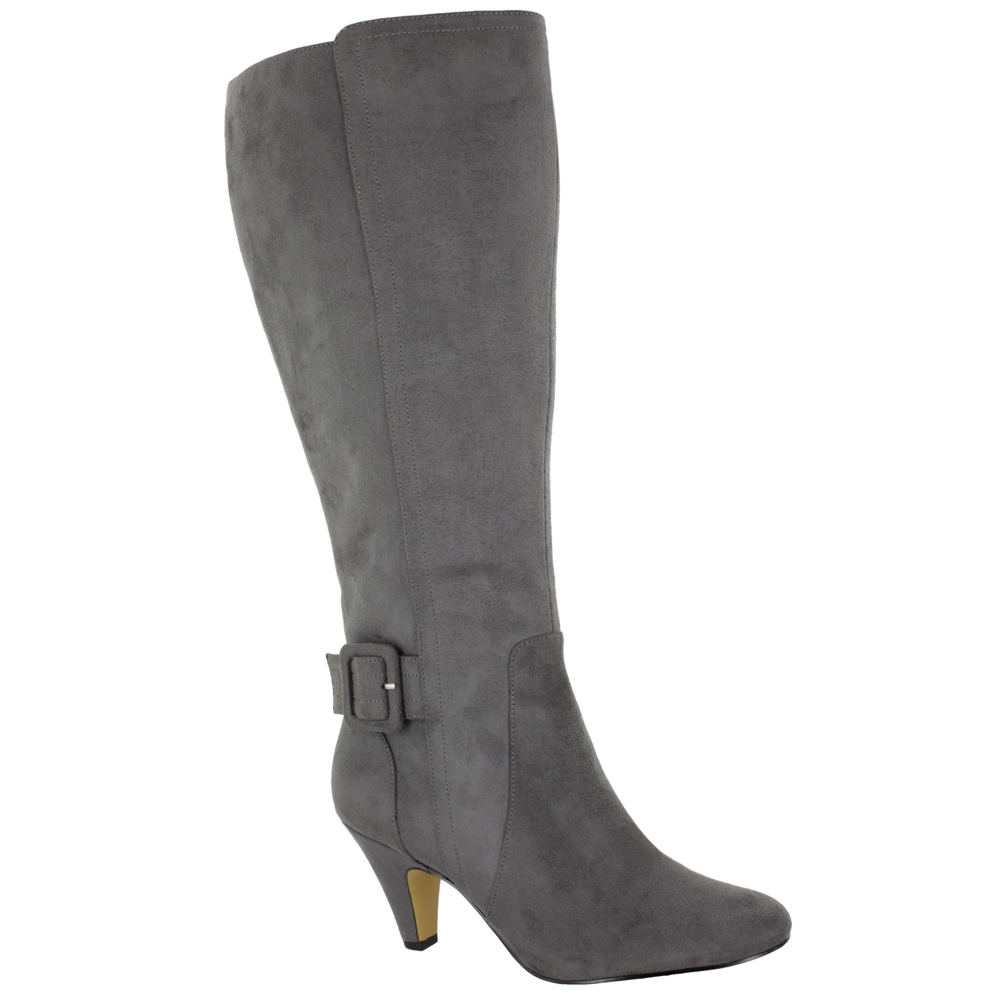 Bella Vita Troy Ii Wide Calf Tall Dress Boots Women's Shoes Gray Size 7 M