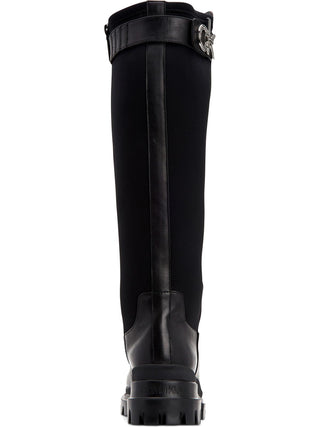 Calvin Klein Women's Lonie Chunky Tall Riding Boots Black Size 9 Medium