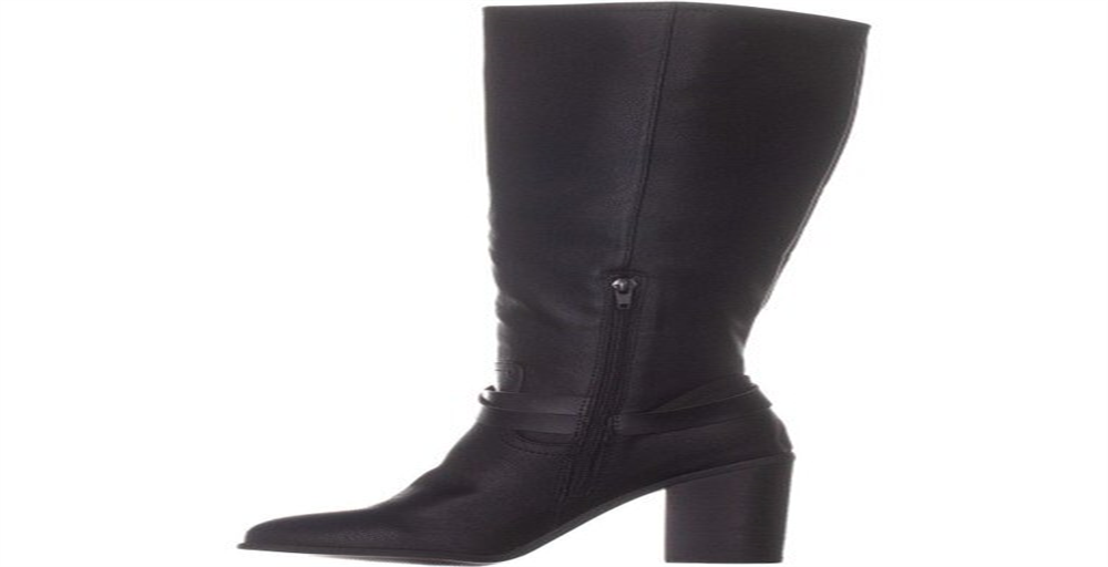 Madden Girl Women's Edrea Almond Toe Knee High Fashion Boots Black Size 8 M