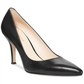 NINE WEST Womens Cushioned Pointed Toe Stiletto Slip-on Leather Dress Heels Black Size 8 M