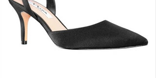 Nina Women's Tonya Rhinestone Pointed Toe Evening Pumps Black Size 8 M