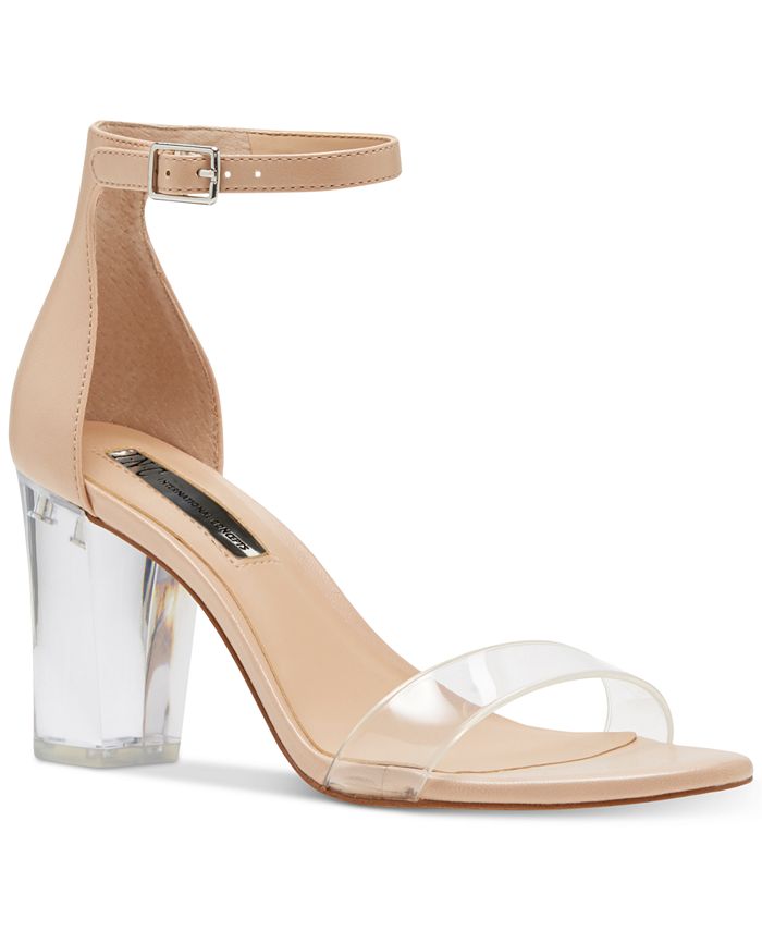 INC International Concepts Women's Kivah Microsuede Party Dress Sandals Tan Powder Beige Size 10.5