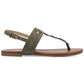 Guess Women's Links Open Toe Casual Slingback Sandals Green Size 5 M