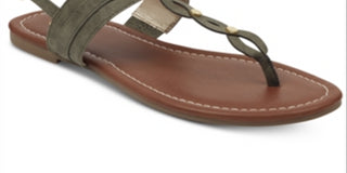 Guess Women's Links Open Toe Casual Slingback Sandals Green Size 5 M