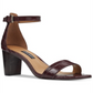 Nine West Women's Sandals Russet Pruce Suede Sandal Brown Size 7.5 M