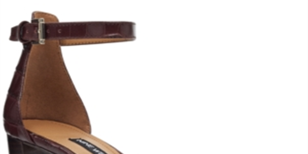 Nine West Women's Sandals Russet Pruce Suede Sandal Brown Size 7.5 M