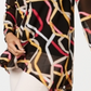 Alfani Women's Printed High Low Tunic Black Size M