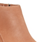 Aqua College Women's Western Style Cushioned Waterproof Zipper Accent Nancy Almond Toe Stacked Heel Zip up Booties BrownSize 6 M