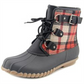 Baretraps Women's Fahn Plaid Snow Winter Boots Black Size 7 M