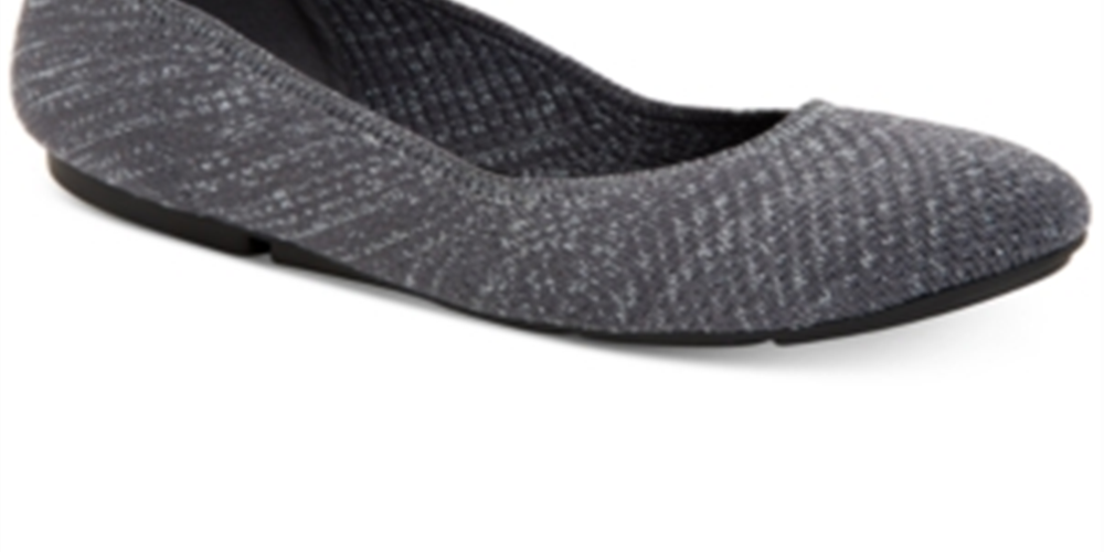 Alfani Women's Tamii Round Toe Ballet Flats Gray Size 9.5 M