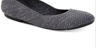 Alfani Women's Tamii Round Toe Ballet Flats Gray Size 9.5 M