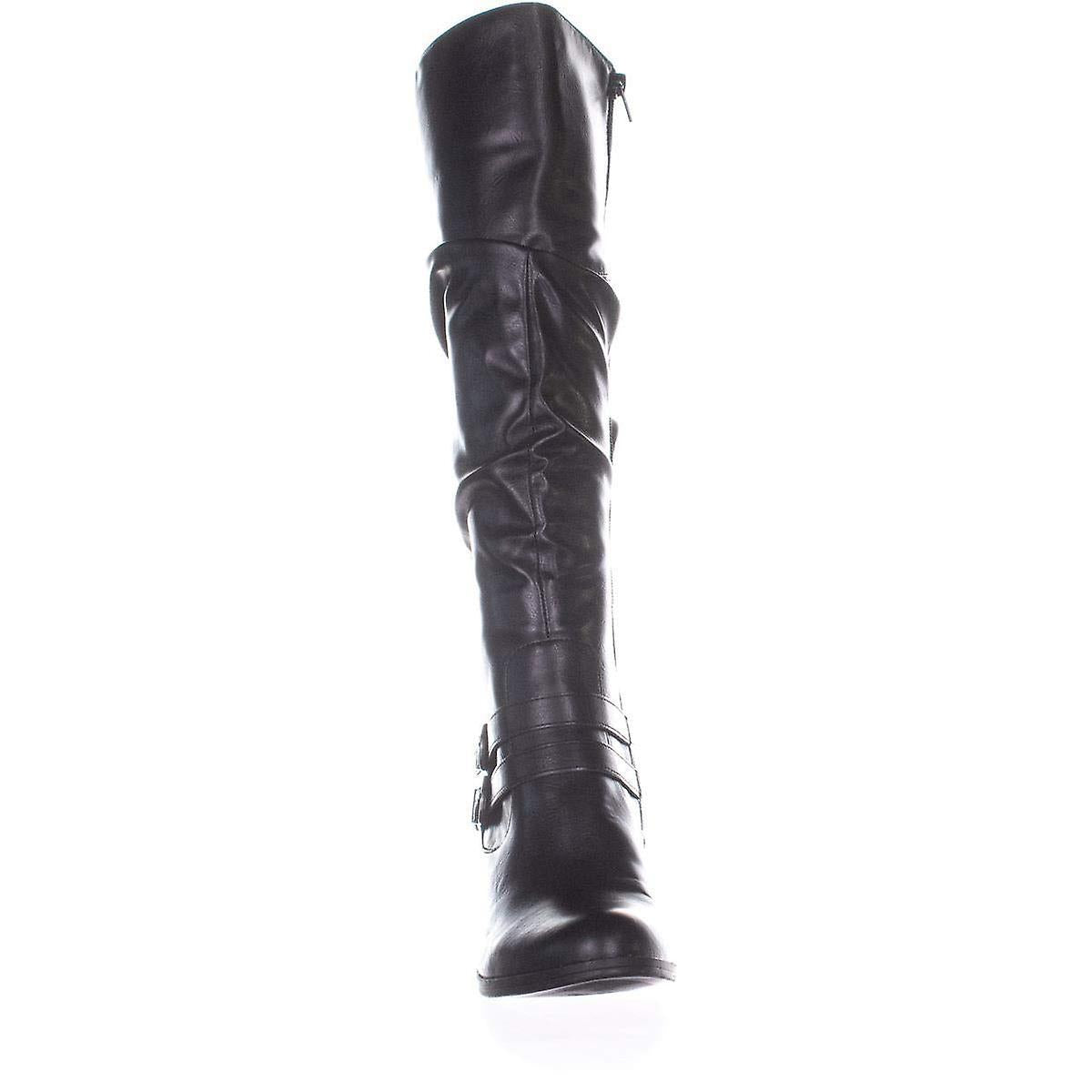 Style & Co Women's Almond Toe Knee High Fashion Boots Black Size 9M
