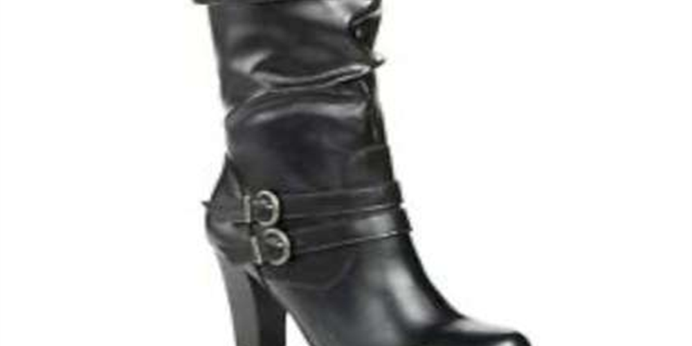 Style & Co Women's Almond Toe Knee High Fashion Boots Black Size 9M