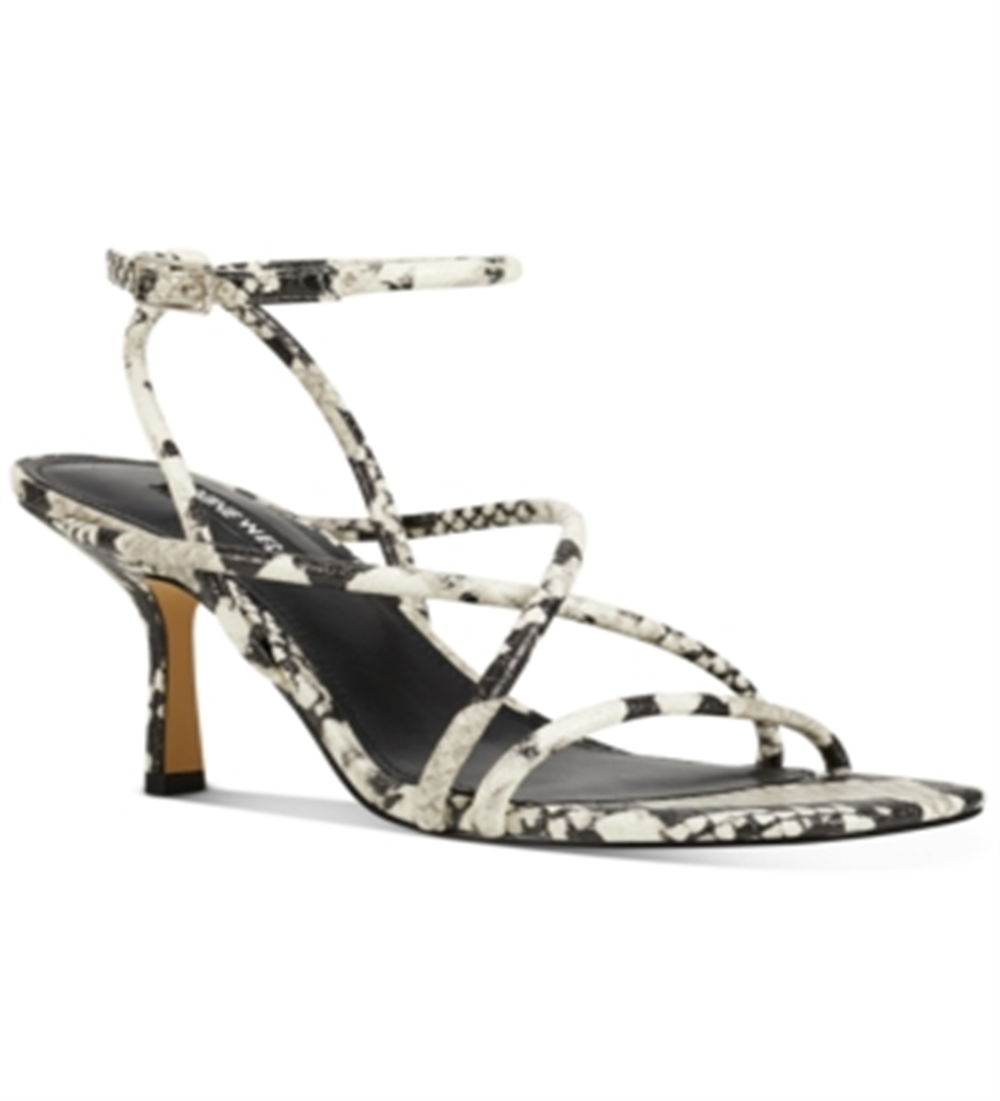 Nine West Women's Nolan Barely There Strappy Sandals Shoes Black Size 5.5