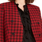 Bar III Women's Houndstooth Suit Separate Double Breasted Suit Jacket Black Size 0